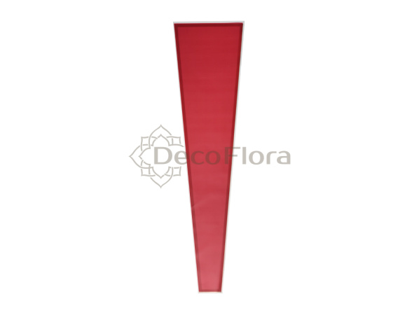Пакет конус 45*12,5см с кантом красный (50 штук)
