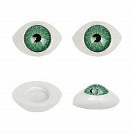 Глазки кукольные 19*13мм 5 пар в пачке зеленые